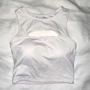 Klassy Network White Crop Top